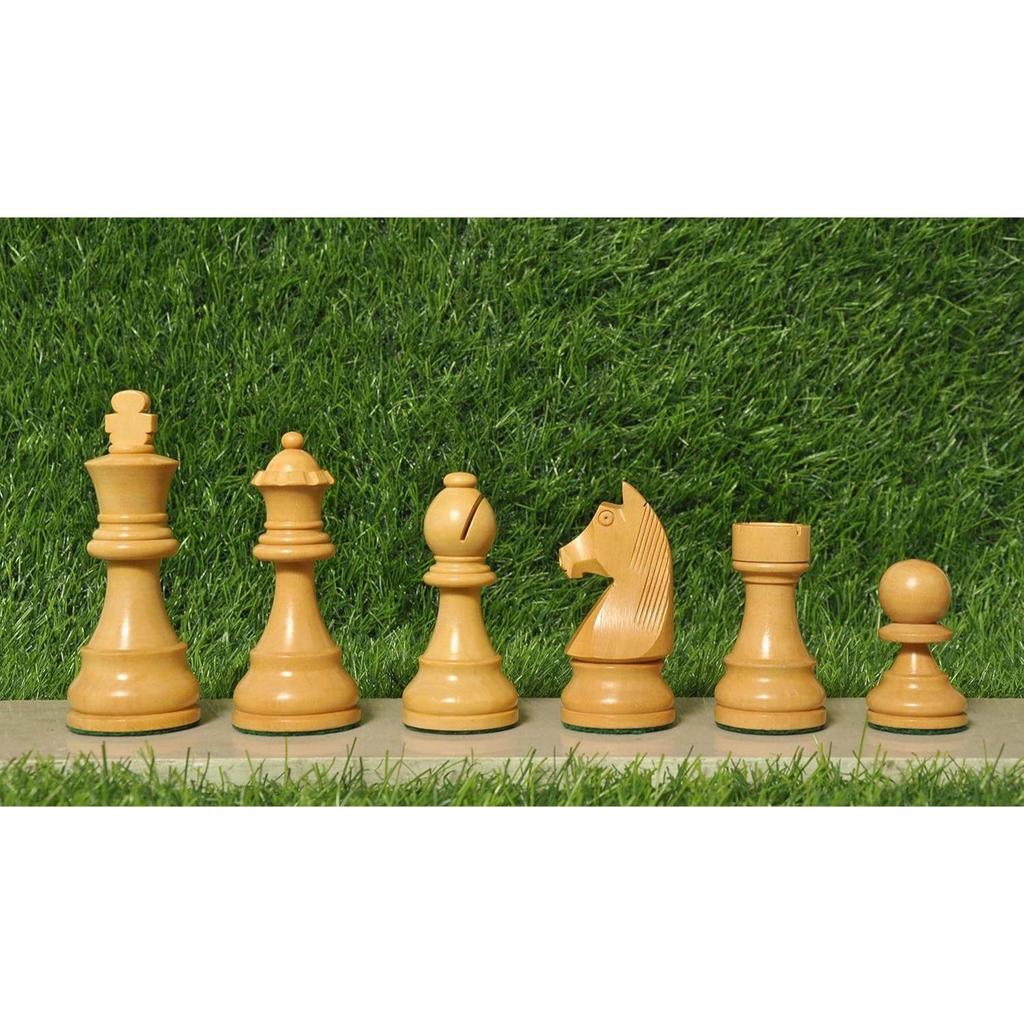 Wooden Chess Pieces Only 32 Chessmen and 2 Extra Queens Made of Boxwood and Rosewood for Tournament and Professional Players.