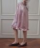 Cita Frill Detail Satin Midi Skirt_Cts630(Pink)