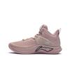 Li Ning Scarpe da Basket Mid-Top Flashing Resistenti Traspiranti Uomo Scarpe da Basket Nebbia-Rosa-Rosa ABAR099-3
