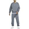 Nike Air Letter Logo Crew Neck Casual Fleece Lined Loose Fit Long Sleeved Sweatshirt Men's Gray FB7204-065