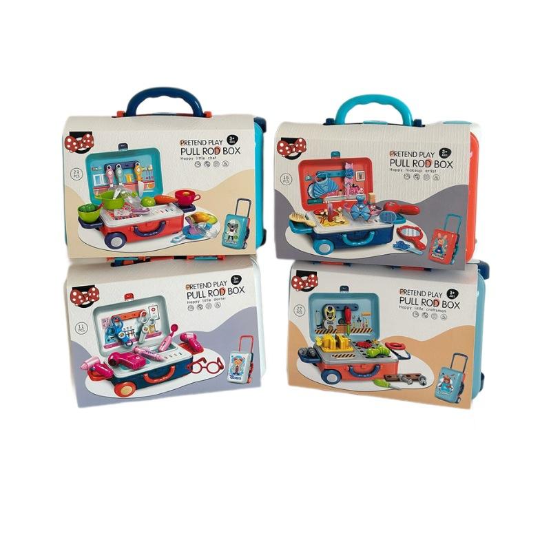 Kids Role Playing Pretend Play Simulation Educational Suitcase Toy For Children