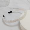 LALA Handmade Crystal Bead Hairband - White