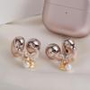1pair Trendy Crystal Accented Ear Clip For FreeClip 1/2 Headphones Securely Fit Clip On Charm Stylish Pearls Decors