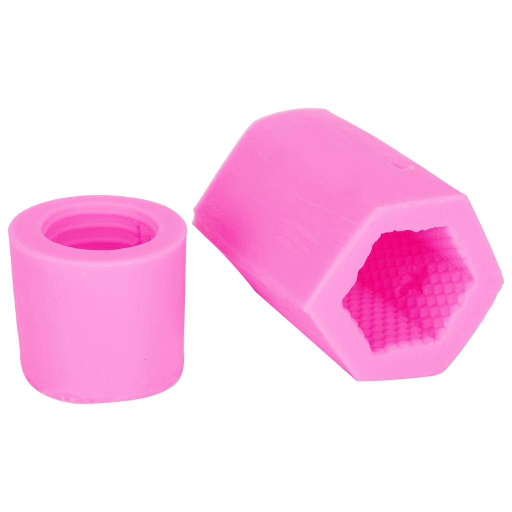 Beehive Candle Soap Mold DIY Silicone Cake Chocolate Candly Mold Accessory (Pink)