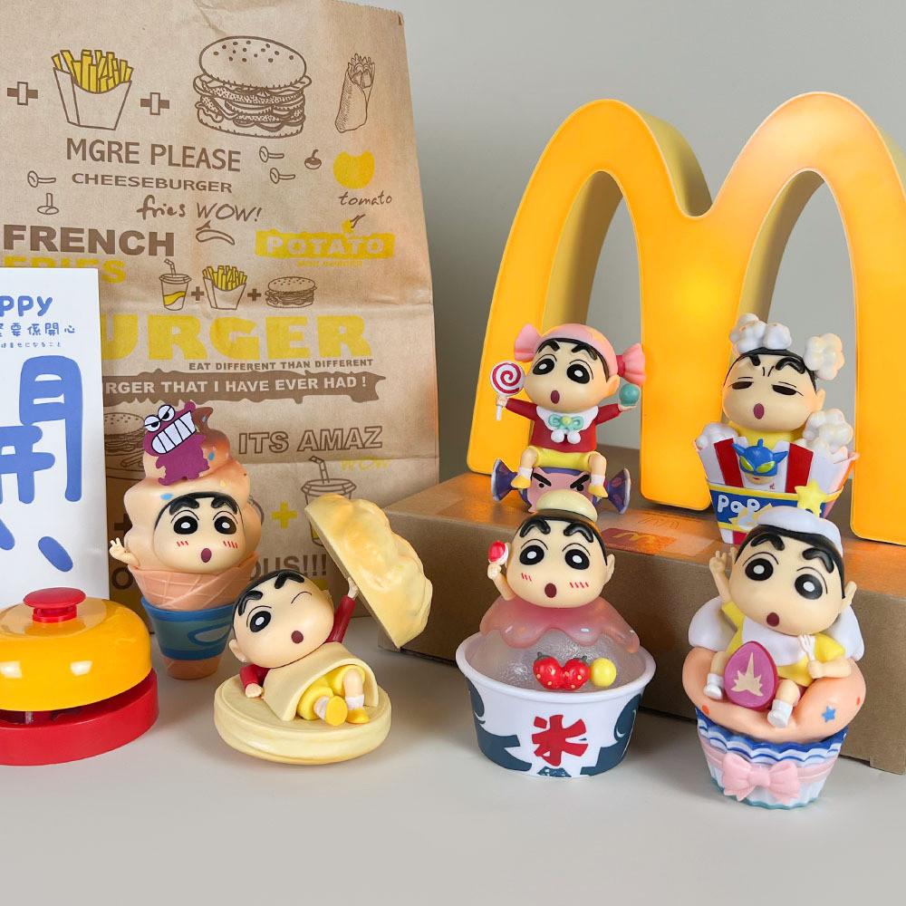 Crayon Chan Shin Dessert Action Figures Model Toy Doll Decoration Kids Gift