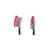 10Pcs Artificial Fake Blood Knife Halloween 3D Nail Charms Punk Metal Alloy DIY Nail Jewelry Manicure Nail Art Decoration