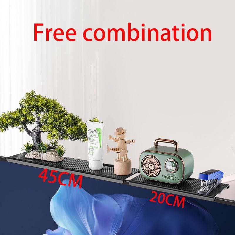TV Screen Top Storage Shelf Home Computer Monitor Screen Top Storage Rack TV Media Box Router Shelf Rack Home Organizer