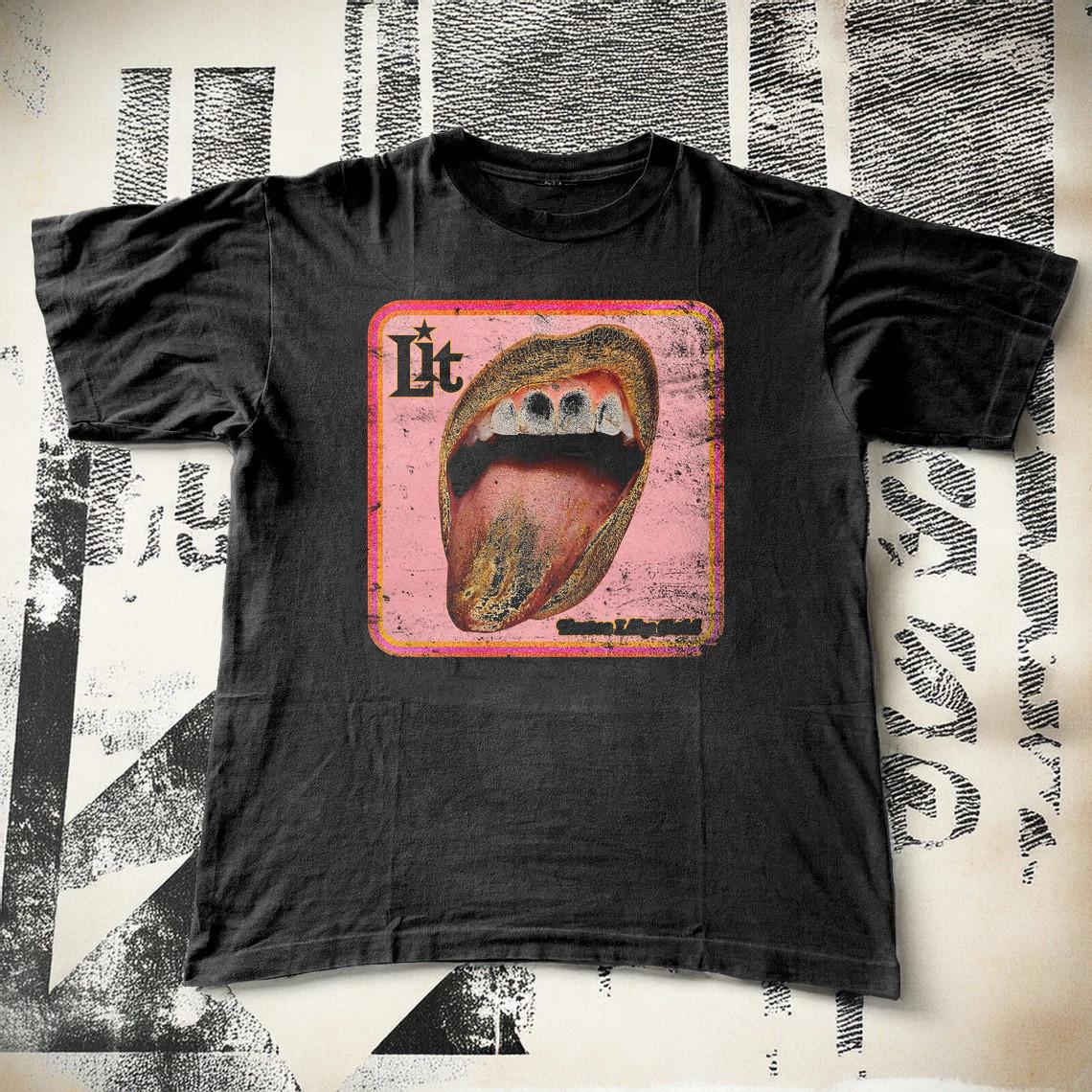 Lit Band Albums Black Cotton Shirt Full size S-5XL TH280 XXXL
