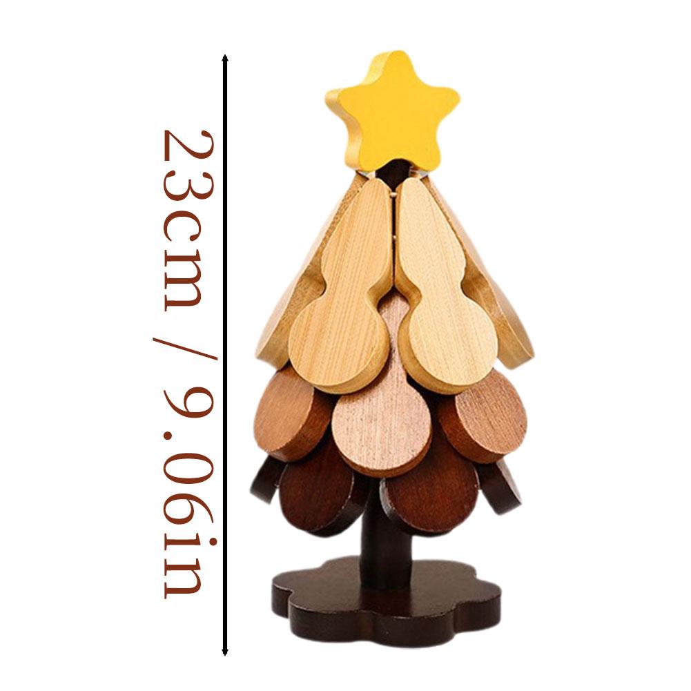 Christmas Tree Coasters Placemats Insulation Mat Solid Wood Dining Table Anti Scalding Mat Creative Home Decoration