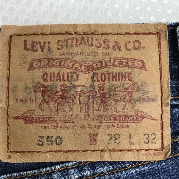 Made in Japan Levi's 550 Denim Pants Button Back J09 Engraved Men W28 L32 Trousers cBH616-f(USED)