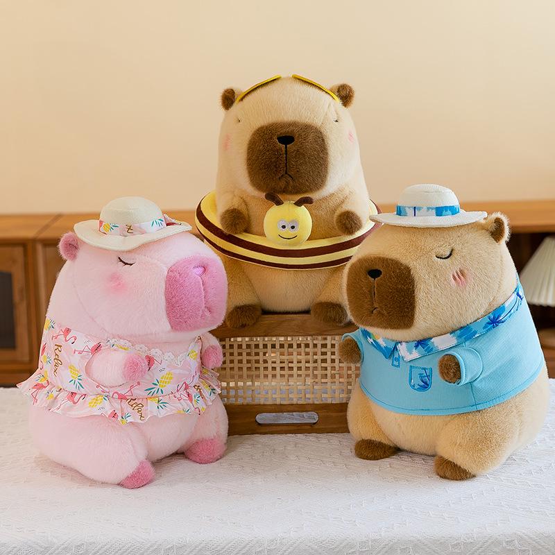 Adorable Capybara & Bear Plush Toy - Perfect Birthday Gift