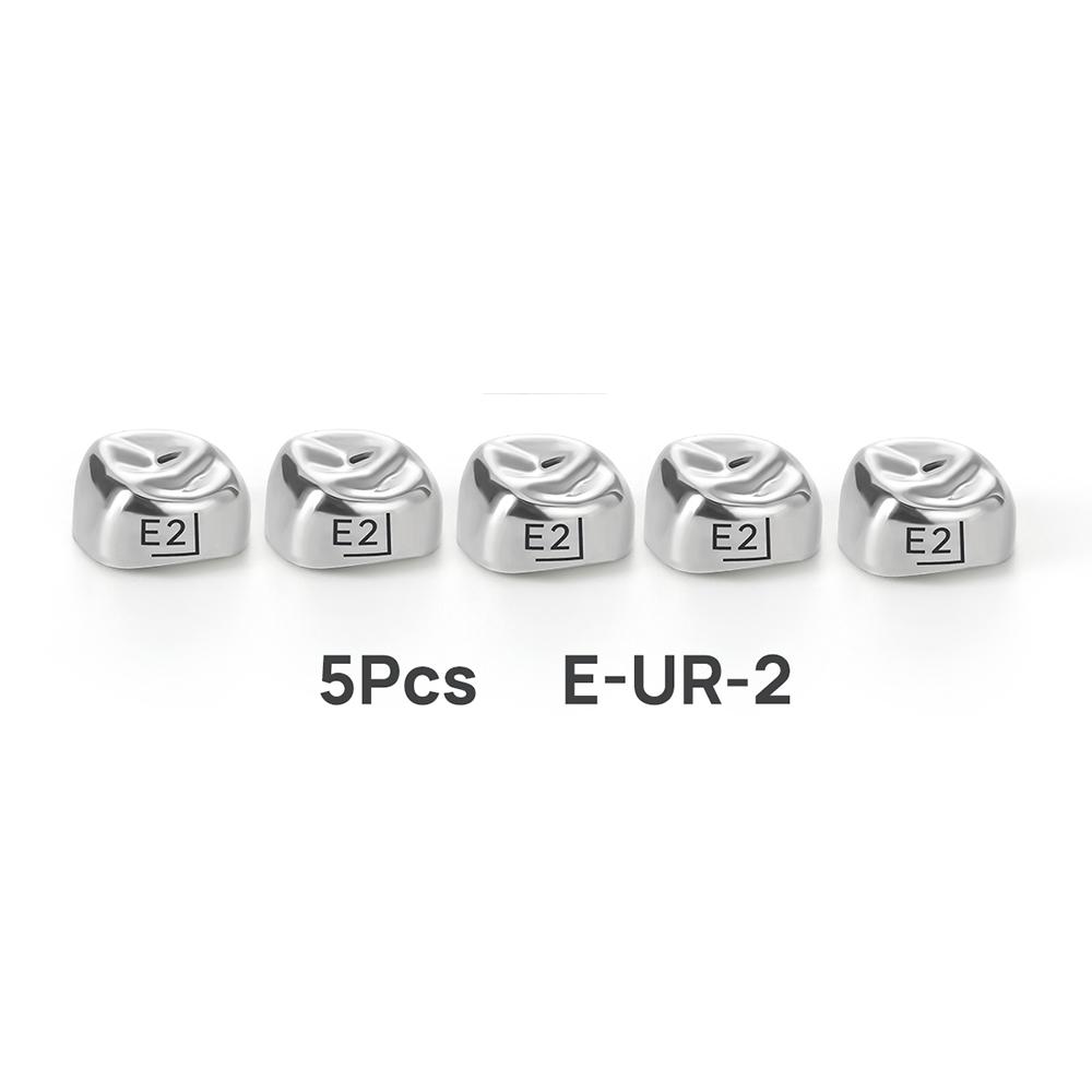 5Pcs Dental Crowns Preformed Metal Crown Stainless Steel Temporary Crowns Dentistry Orthodontic Material Therapy Tools