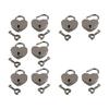 Decorative Heart Lock with 2 Key Strong Mini Padlocks Not Corrosion Lock for Suitcases Storage Units School Lockers