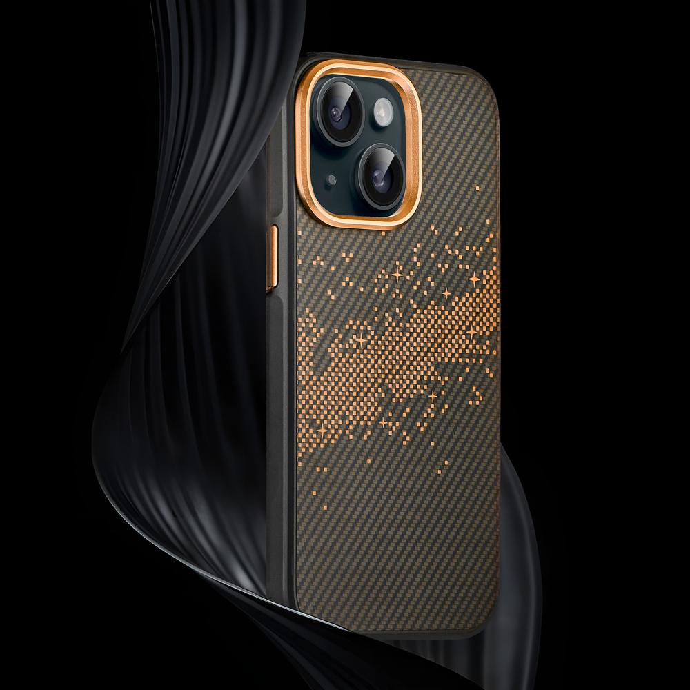 iPhone 15 Case, Milky Way, Gold