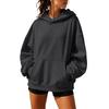Women's Long Sleeve Neck Pullover Hoodie for Casual Daily Wear