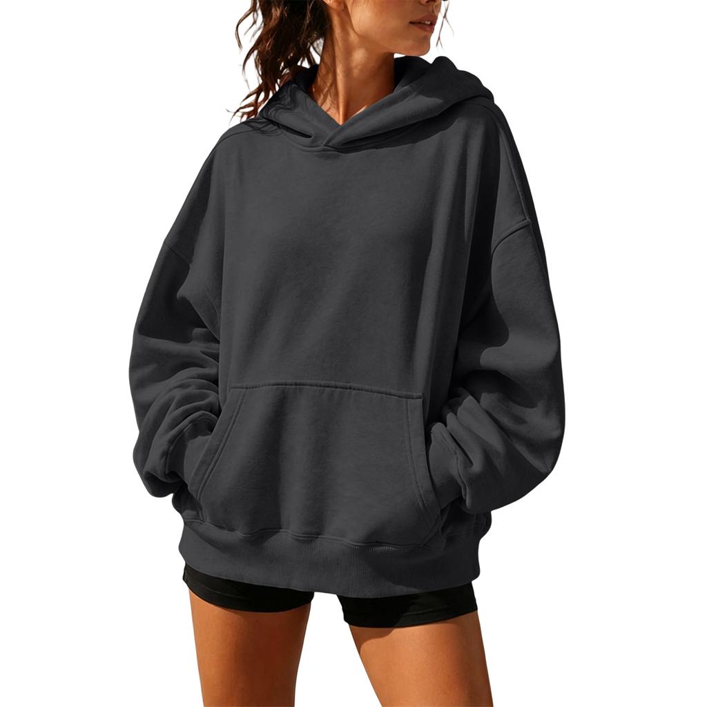Women's Long Sleeve Neck Pullover Hoodie for Casual Daily Wear