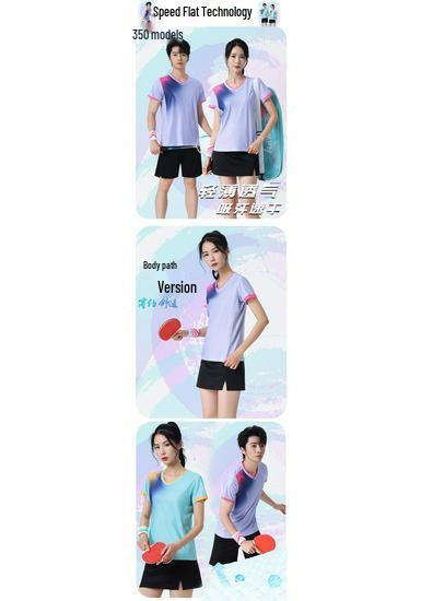 Unisex Quick-Dry Sports Set: Badminton, Table Tennis, Volleyball Training Uniform for Men, Women & Kids