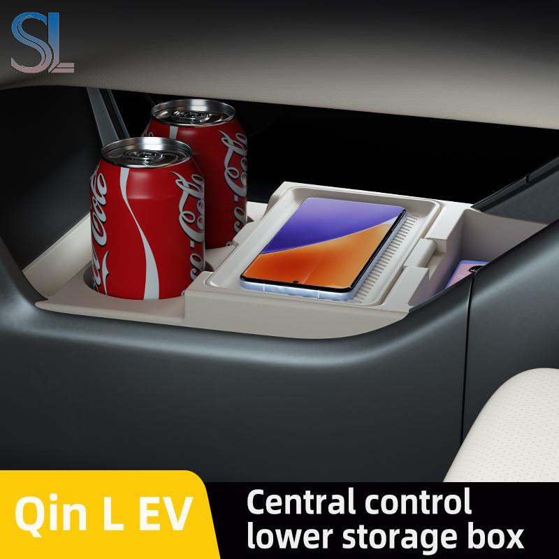 For BYD Seal 6 EV 2025 Storage Box Center Armrest Hidden Box Cup Holder Organizer Interior Accessories