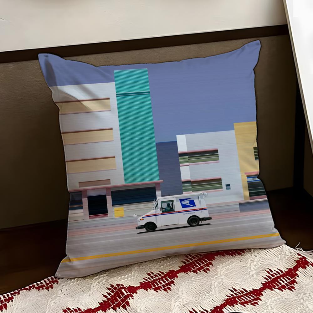 World Premium Printing Cushion Cover Reversible Soft Durable Pillow Cover Home Car MultiScene Use for Daily Comfort