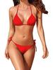 Solid Color European & American Style Three-Point Bikini Beach Swimsuit