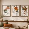 Abstract Wall Art Botanical Line Flower Woman Figure Canvas Painting Modern Style Poster Prints Bedroom Living Room Wall Decor