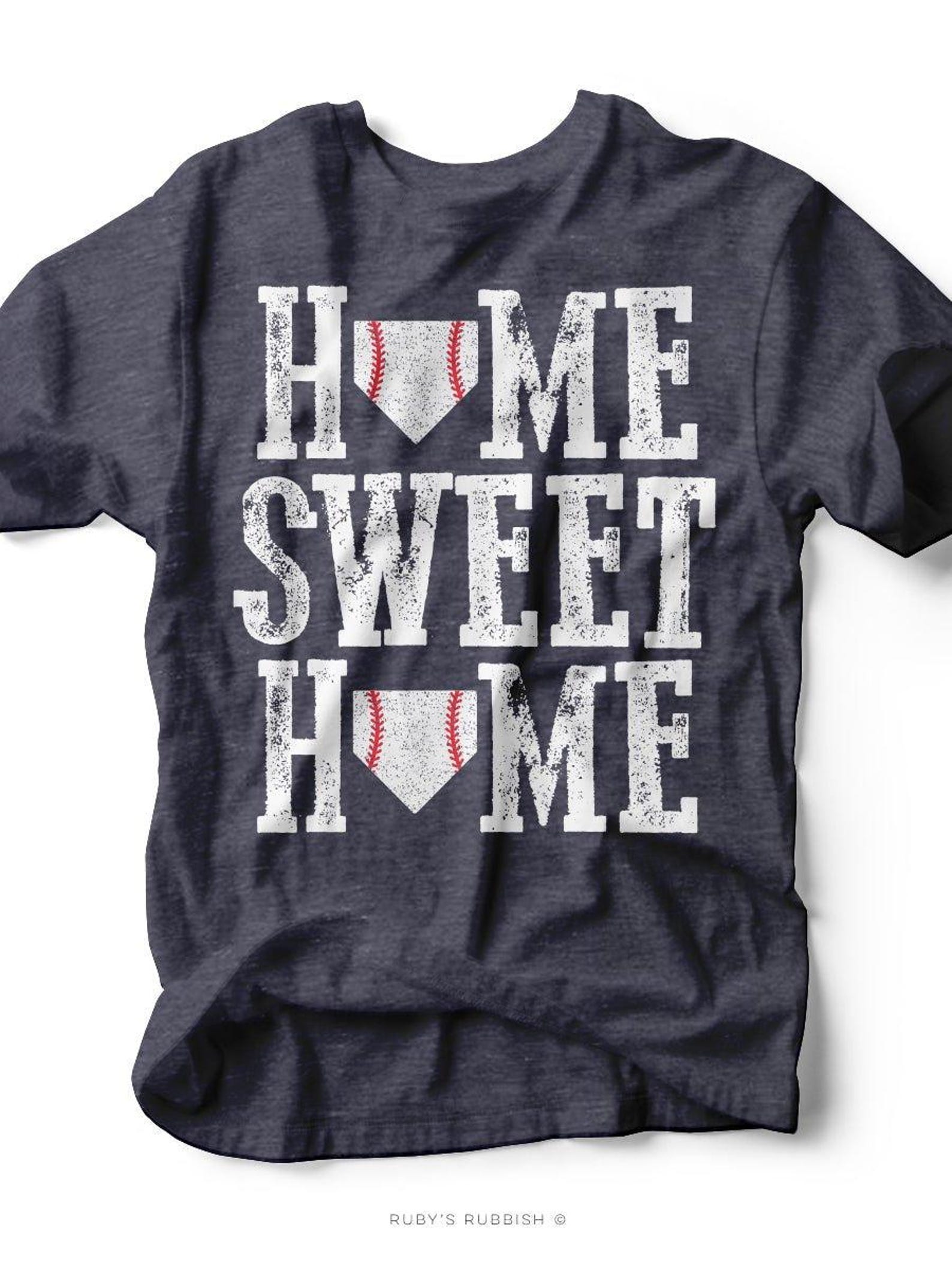Home Sweet Home Plate I Game Day T-Shirt | Ruby s Rubbish® M