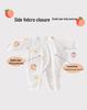 Newborn Spring/Autumn Cotton Velcro Jumpsuit - Warm Padded Butterfly Design for Infants and Toddlers