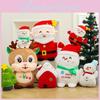 Claus Santa Deer Snowman Christmas Tree Red House Gloves Plush Dolls Toy