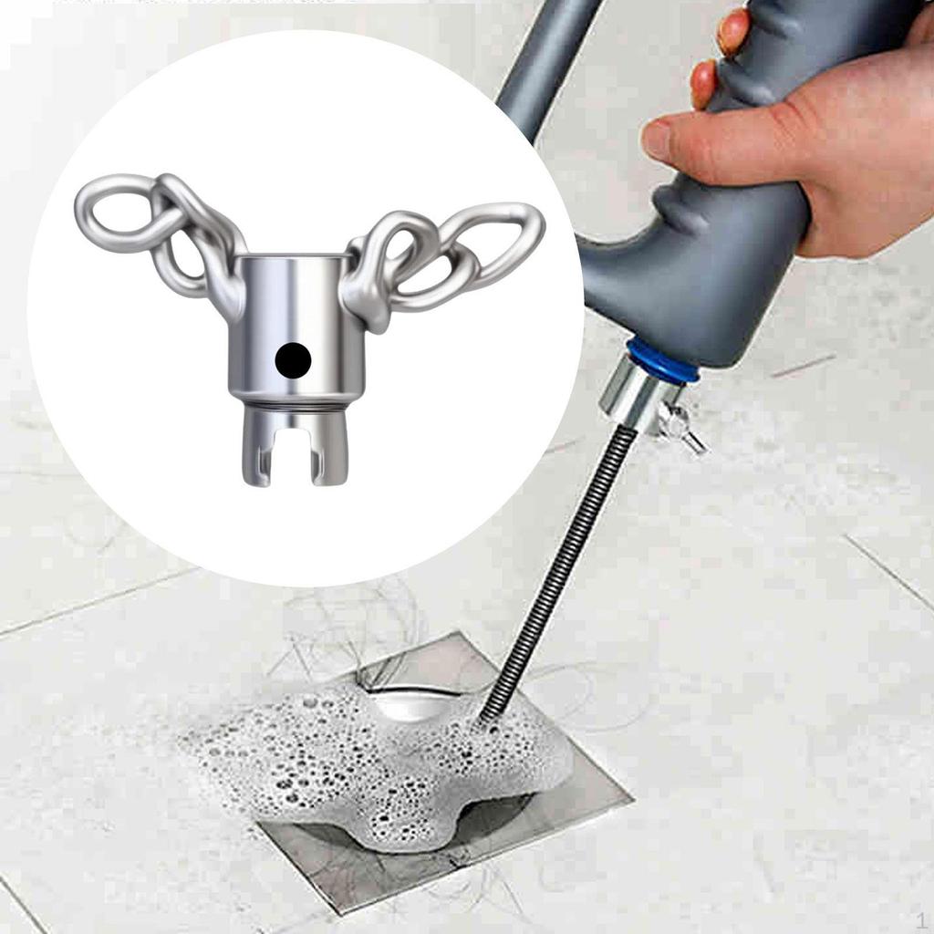 Cadena Desincrustadora de Alcantarillado de Eje Flexible, Herramienta de Mantenimiento de Manguera Multiusos para Baño