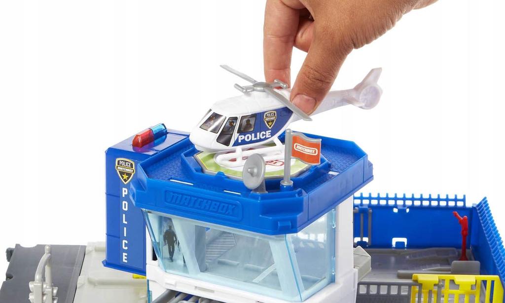 Mattel Action Drivers Police Station Toy Constructor Set Multicolore