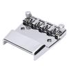Silver Bass Bridge Metal Saddle Bridge Premium Hardtail Saddle Bridge  For Guitar Repair