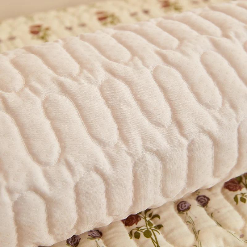 Ny Stil Året Runt Universal Soffmatta Twill Tvättad Bomull Halkfri Sittdyna Småblommig Dammtät Sofföverdrag Tyg