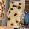 For Samsung Galaxy S9 Plus S9 S10 4G S10e S10 A10 A11 M11 A20 A30 M10A A20e A40 A21S Flowers Plants Clear Daisy Silicone Cover