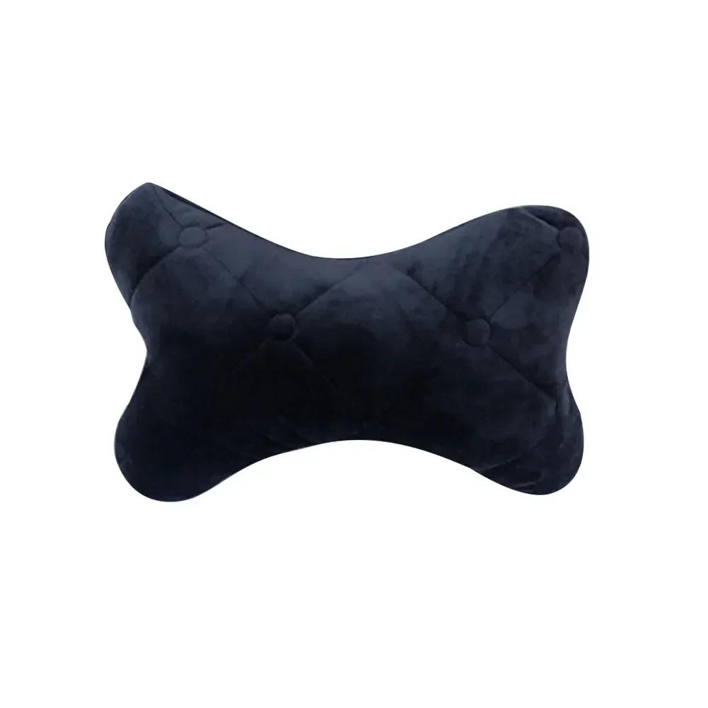 Car Neck Pillow Winter Cotton Seat Headrest Universal Car Neckrest Support Breathable Fabric Cover Relieve Soreness for Travel