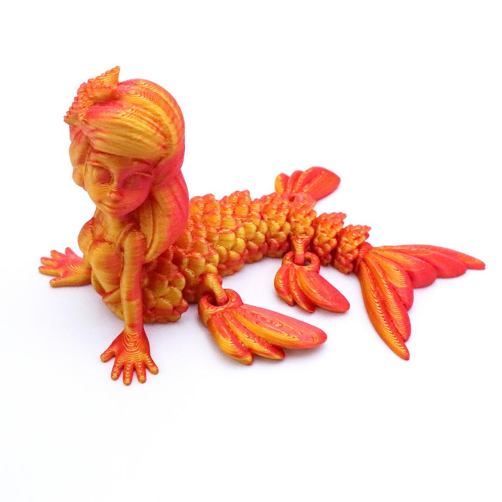 Mermaid 3D Printed Exquisite Figure Colorful Multi-Jointed Movable Girl Birthday Party High-quality Gift for Girl Like Figurines