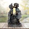 Latest Boy & Girl Sculpture Bath Pressure Water Statue Courtyard Resin Craft Garden Ornaments Garden Decoration Statue