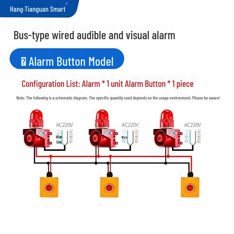 

Однокнопковий дистанційний аварійний звуковий та світловий сигнал