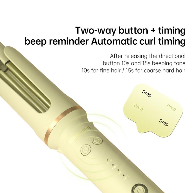 Automatic Hair Curler 32mm Negative Ions Electric Ceramic Curling Hair Stick Rotating Curl Waves Anti-Tangle Curling Iron Styler