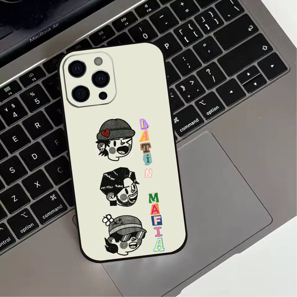 Latin Mafia Creative Phone Case For iPhone 17,16,15,14,13,12,11 Plus,Pro Max,XS,Soft Silicone Black Cover