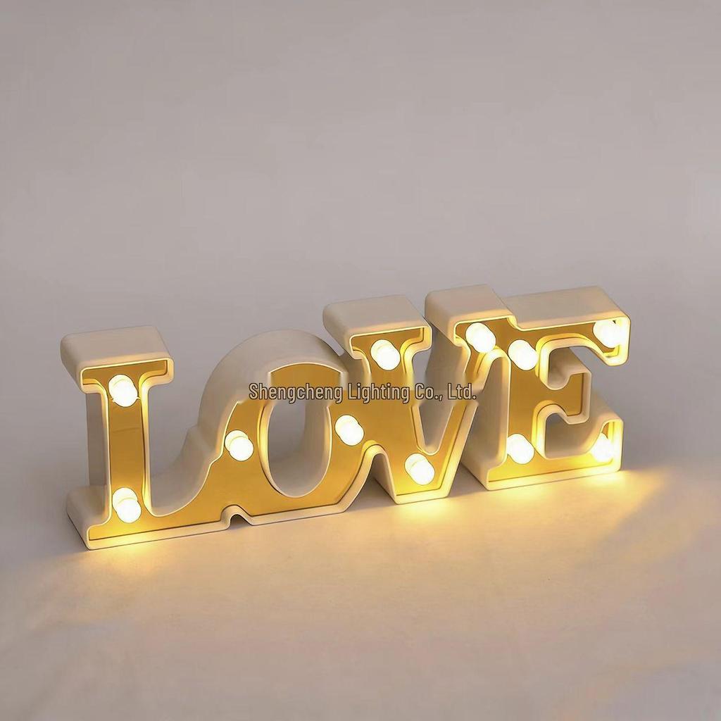 "Romantic LED Letter Lights: Perfect for Proposals, Birthday Decorations, and Event Styling"