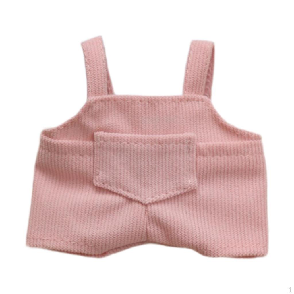 Doll Outfit Set Featuring Suspender Pants for 17cm Boy Dolls, Suitable Various Events