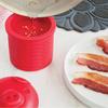 Silicone Bacon Grease Container with Heat-Resistant Silicone Filter Pig-Shaped Grease Keeper 2 Cup Capacity Safe Storage Jar for Cooking Grease And