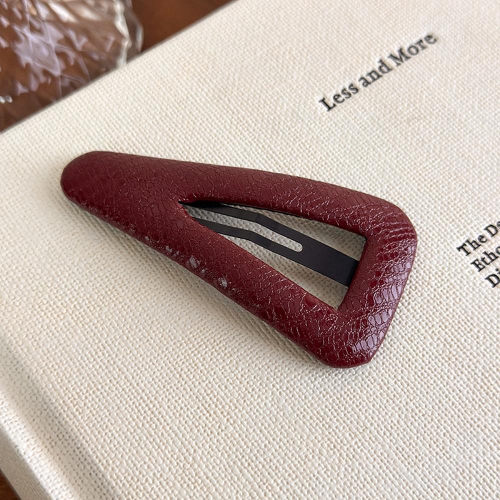 Retro Fragmented Hair Clip Black/Red Duckbill Clip Geometric BB Clip Women Hair Accessories