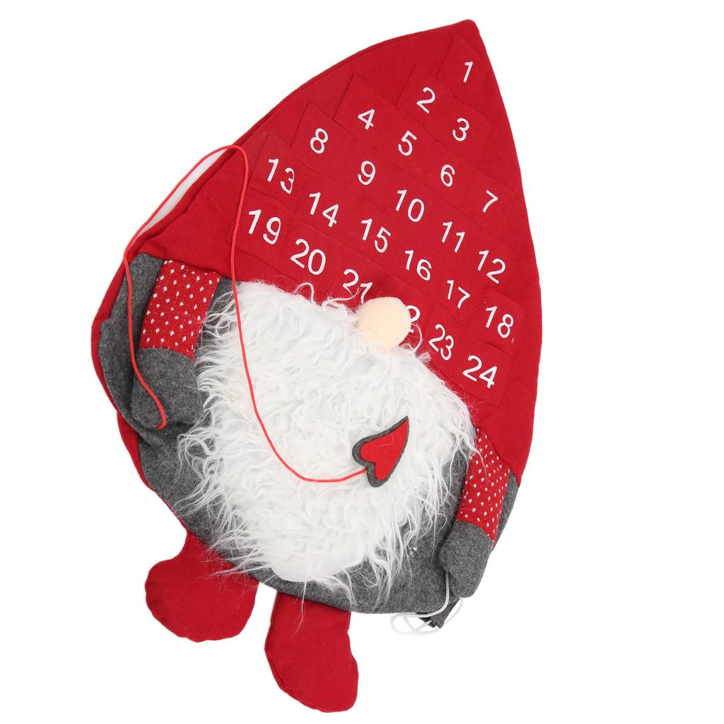 Weihnachtskalender Niedliches Weihnachtsmann-Aussehen Exquisite Handwerkskunst Schön Praktisch Wiederverwendbar