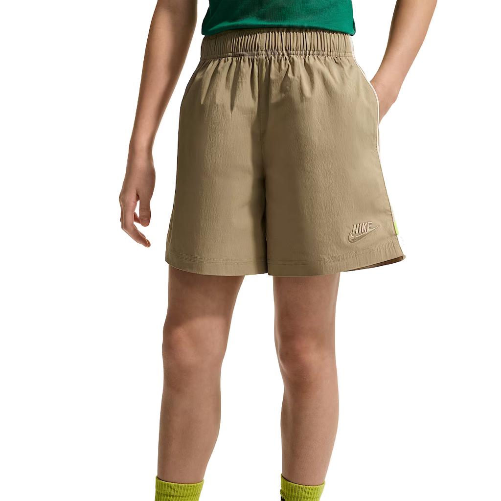 Nike Breathable Solid Color Striped Mid-Rise Shorts Kids shorts IM5501-297