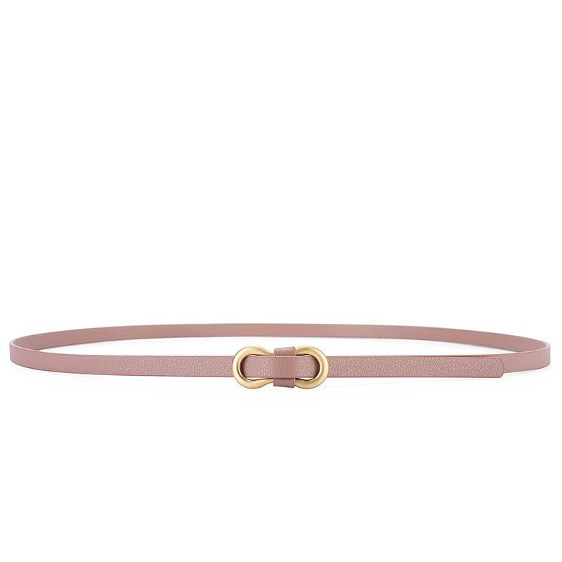

Женский ремень 105 см Корейский стиль Модный тонкий ремень Ремень для платья, рубашки Универсальный и простой Без проколов Маленький ремень из полиуретана 105cm