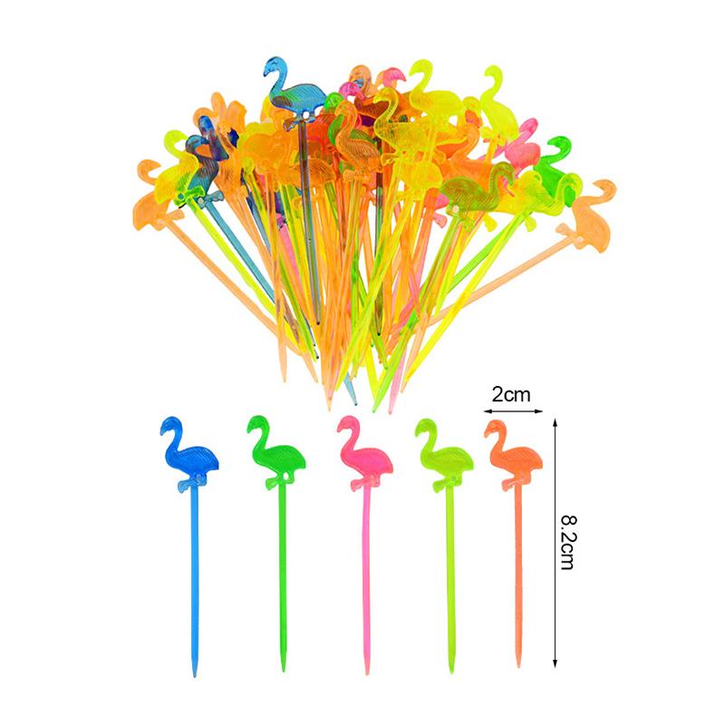 25/50Pcs Flamingo Pineapple Drinking Straws Hawaiian Beach Tropical Birthday Party Decoration Summer Pool Party Wedding Supplies