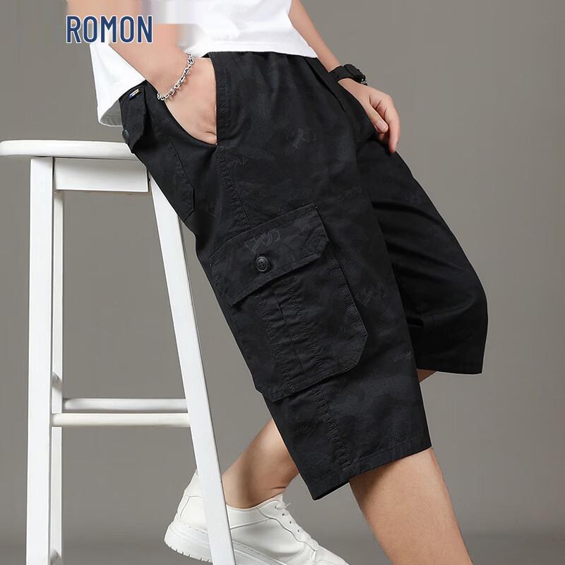 Romon Men s Loose Fit Summer Cargo Beach Shorts 5XL