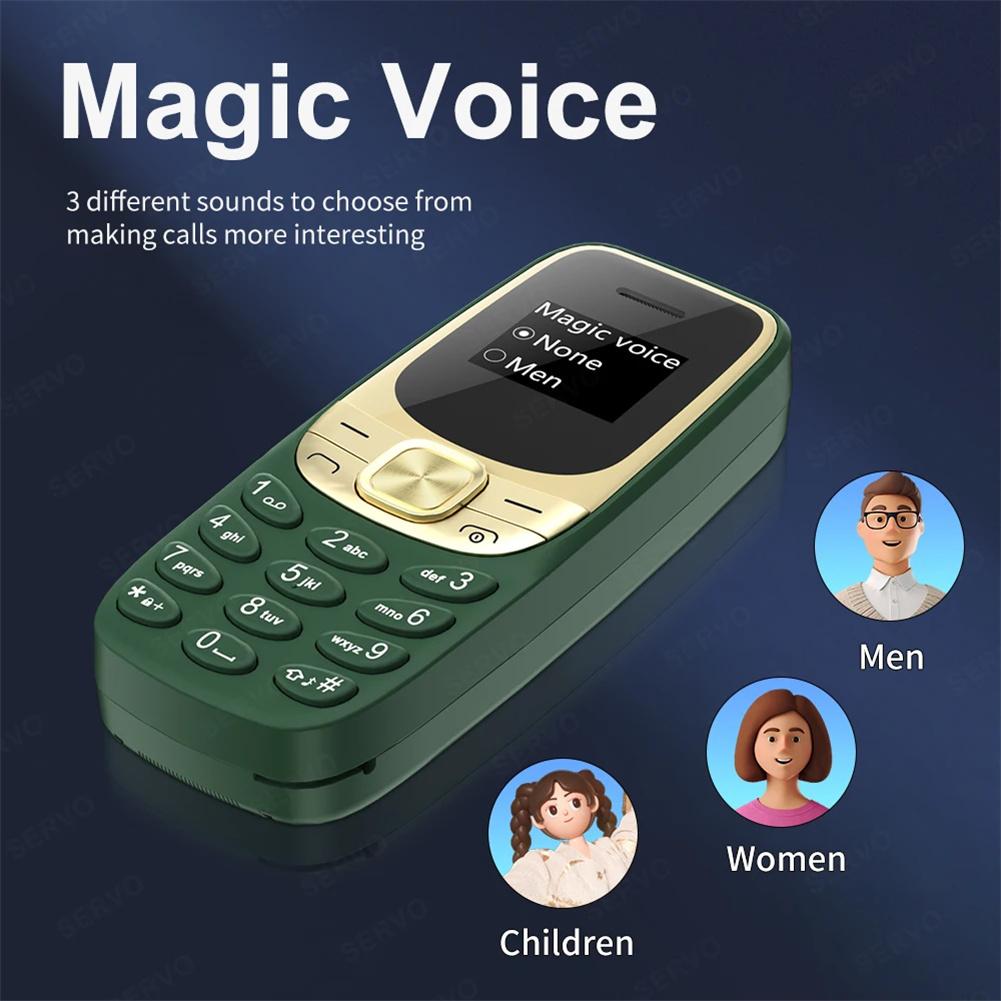 BM35 Mini Mobile Phone 32MB RAM 32MB ROM Dual SIM 2G GSM Wireless Dialer 0.66in Display 380mah Battery Cell Phone
