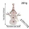 Creative Christmas Snowman Figurine with Dwarf Hat - Festive Desktop Decoration Ornament